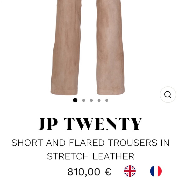 STOULS 100% lambskin leather designer pants, emerald green, Size S - Picture 9 of 13